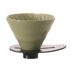 Hario V60 Switch & Match Ceramic Dripper Size 02 (Oil Green)