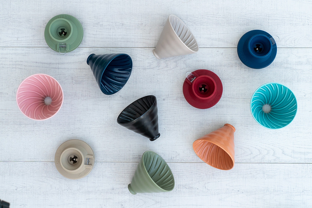Hario V60 Switch & Match Ceramic Dripper Size 02 (Matte Navy)