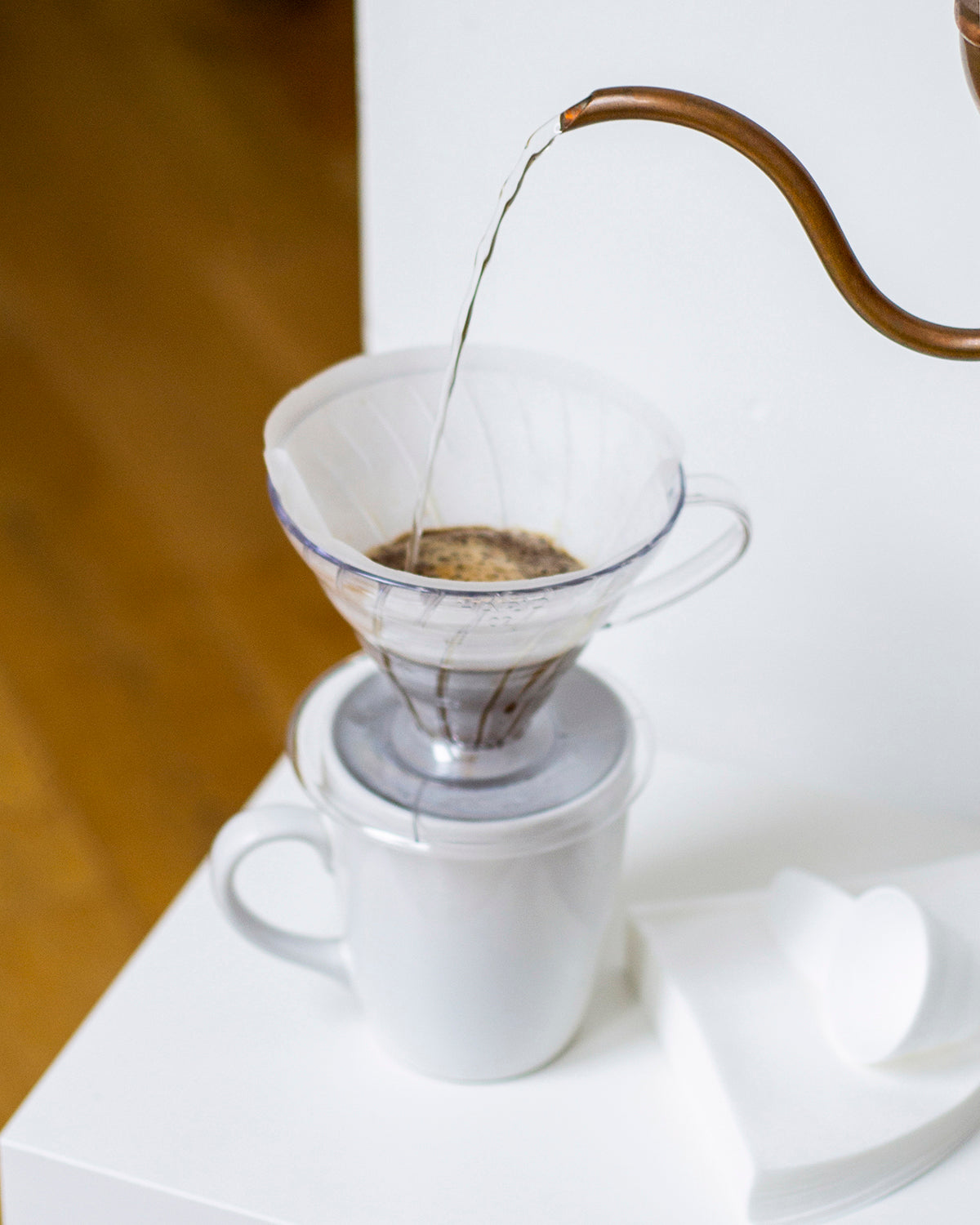 Hario V60 Coffee Filter Papers Size 02 - White (100 Pack Bag)