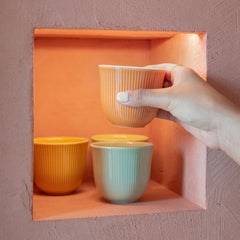Loveramics Brewers 150ml Embossed Cappuccino Tasting Cup (Celadon Green)